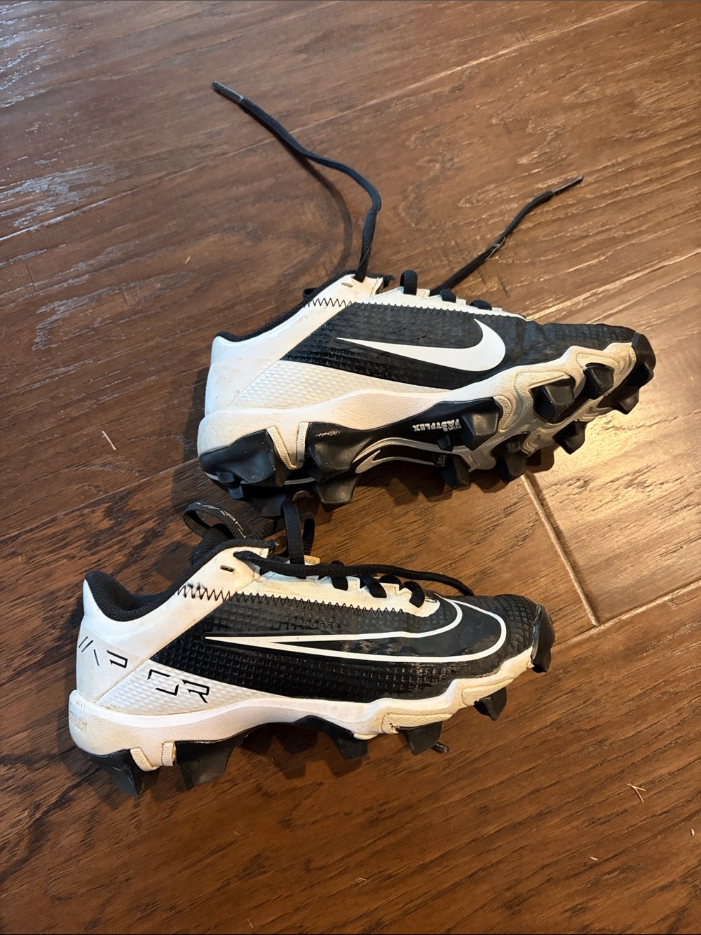 Nike Kids Black and White Cleat Sneakers